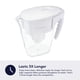 thumbnail image 2 of Filtro de agua, jarra Aquagear, 10 tazas, 450 ml, 120 galones, vida útil, 2 of 6