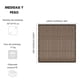 thumbnail image 2 of Toldo Vela Sombreadora Rectangular 6x4 m Malla Cafe con Ojales y Refuerzos, 2 of 4