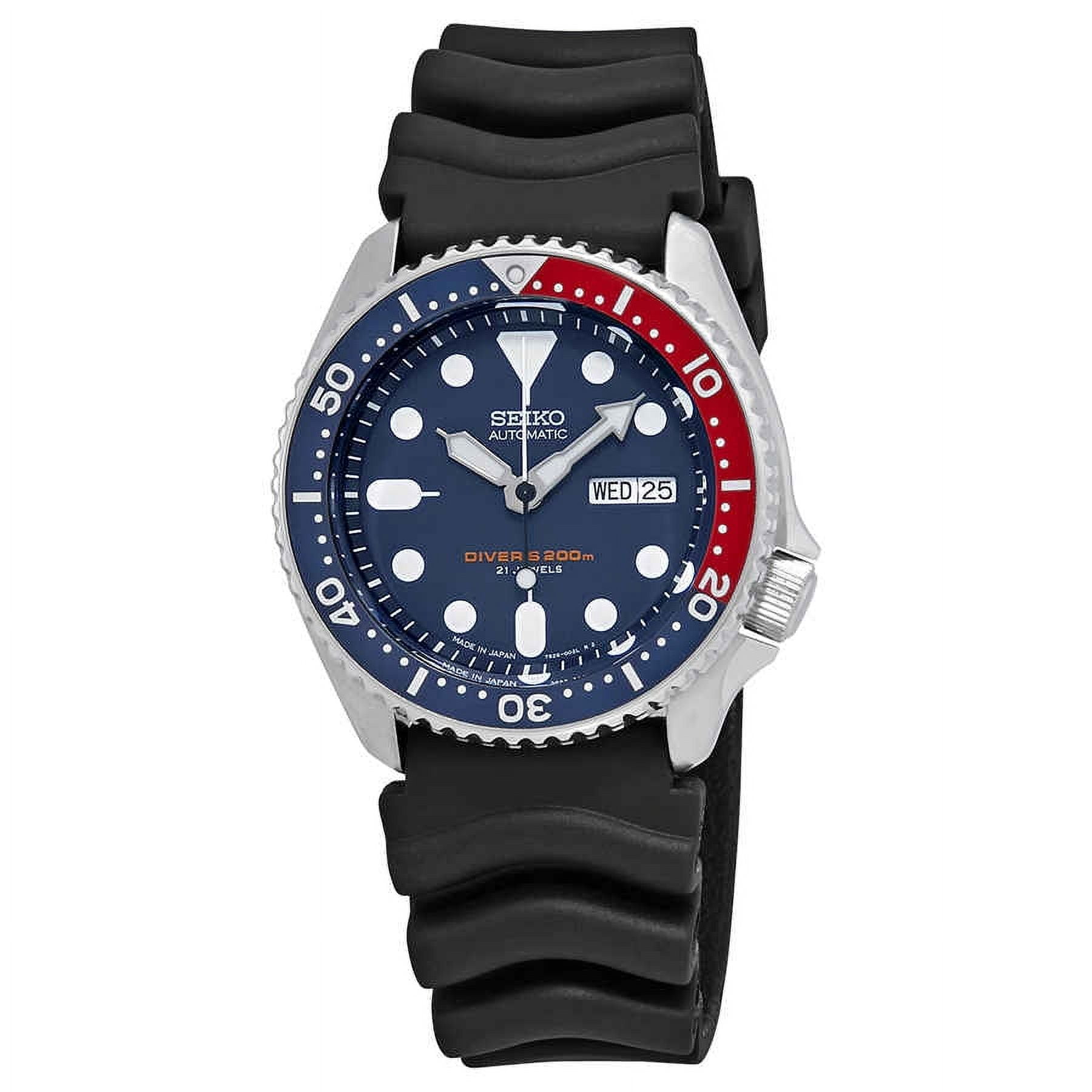 Reloj Para Hombre Seiko Divers Automatic Con Esfera Azul Skx009j1
