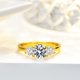 thumbnail image 2 of Anillos de Compromiso de Moissanita para Mujer 1 Uds Color D Claridad VVS1 Anillos de Diamante para Mujer Chapado en 14K Anillos de Boda de Moissanita de Plata Esterlina S925 con Certificado, 2 of 8