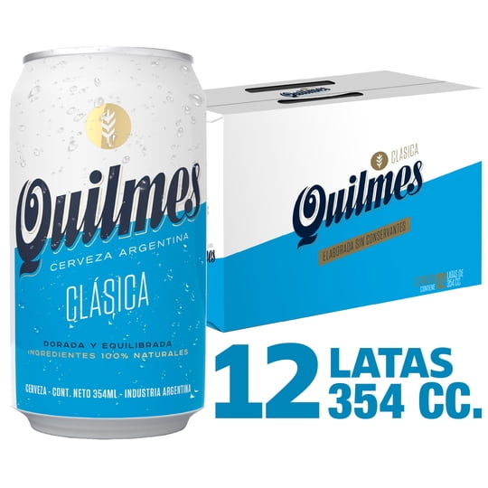 Cerveza Lata Clásica 12 Un Quilmes