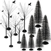 Árboles De Mesa Navideños Modelo Sumind Winter Snow (12 Unidades)