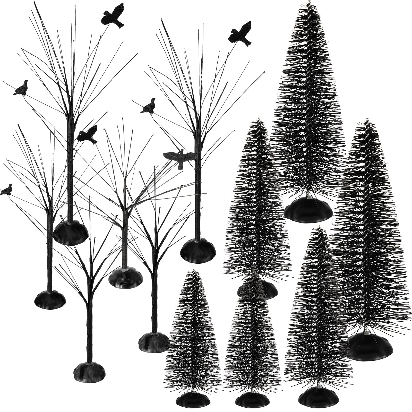 Árboles De Mesa Navideños Modelo Sumind Winter Snow (12 Unidades)