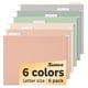 thumbnail image 1 of Carpetas Colgantes De 6 Piezas Tamaño Carta Con Pestañas, 1 of 7