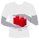 thumbnail image 2 of Caja de almacenamiento LEGO Room Copenhagen Brick 2, color rojo brillante, 2 of 9