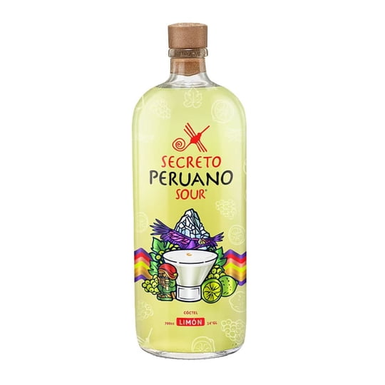 Cóctel Pisco Sour Limón 14° Botella 700 ml Secreto Peruano