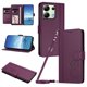 thumbnail image 1 of Funda Cartera Trébol para Xiaomi Redmi Note 13 4G con Ranuras Tarjetas y Carga Inalámbrica Violeta, 1 of 6