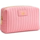 thumbnail image 1 of Neceser Maquillaje Mujer Personalizado Terciopelo Rosa Monograma, 1 of 3