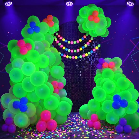 Globos HiFOL 30 cm Verde Neón 100 uds Brillo UV
