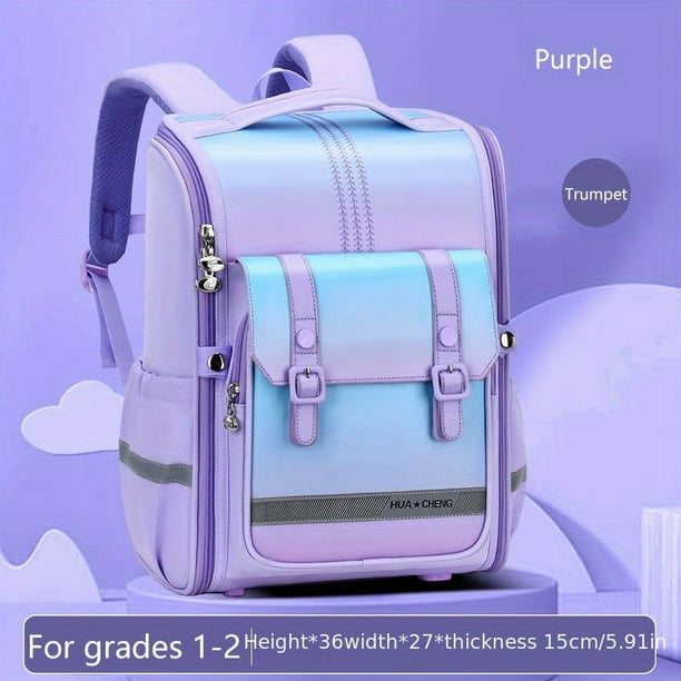 Primary School Backpack For Boys Girls Nylon Waterproof And Wear-resistant Backpack, Suitable For Children In Grade 1-4, Large Capacity Backpack