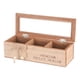 thumbnail image 1 of Caja De Té Mediana De Madera 3 Espacios Dulce Hogar Beige, 1 of 3
