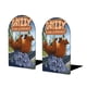 thumbnail image 1 of Grizzy y los Lemmings Sujetalibros decorativos temáticos, tope para estantería con base antideslizante, uso dual para hogar y oficina - 2 piezas, 1 of 6