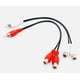 thumbnail image 4 of Cable adaptador de audio estéreo en Y para subwoofer Meiyangjx (1 macho a 2 hembras), RCA (M) a 2 RCA (F), 2 conectores divisores en Y (paquete de 2) (1 RCA M a 2 RCA F), 4 of 4