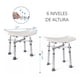 thumbnail image 2 of Piso Silla De Ducha Bariatrico Aluminio Altura Ajustable, 2 of 3