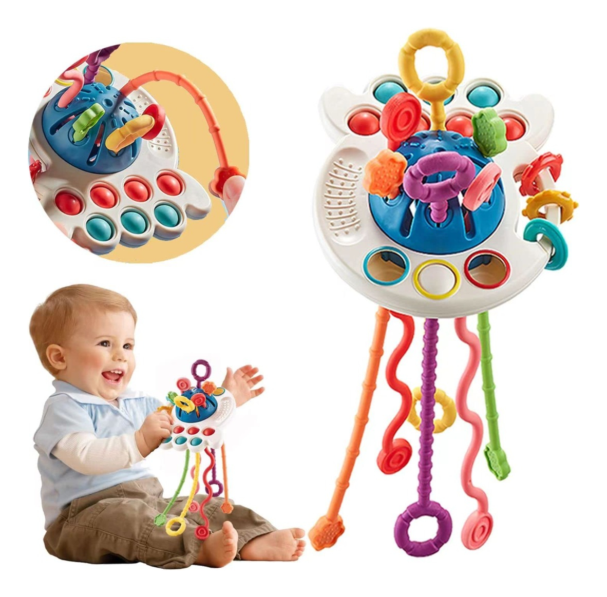 Genérico - Juguete Cuerda Silicona Habilidad Motora Bebes Lau