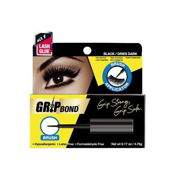 Adhesivo para pestañas EBIN NEW YORK Grip Bond con pincel negro 5 mL
