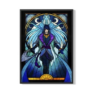 Creango - Cuadro Poster Enmarcado League Of Legends Aphelios Decorativo