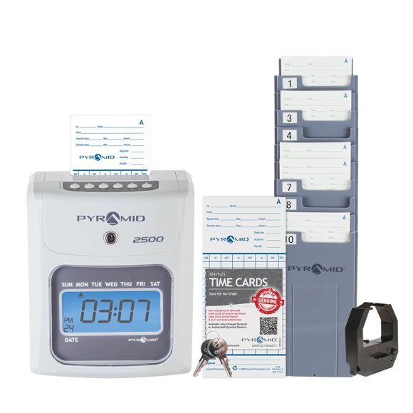 Paquete Time Clock Pyramid Time Systems Small Business 2500