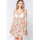 thumbnail image 1 of Minivestido Floral con Escote en V y Espalda Abierta, 1 of 5