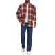 thumbnail image 2 of INSPIRE CHIC Camisa de Franela a Cuadros Retro de Manga Larga Casual de Algodón Cepillado para Hombre M Marrón Rojo, 2 of 6