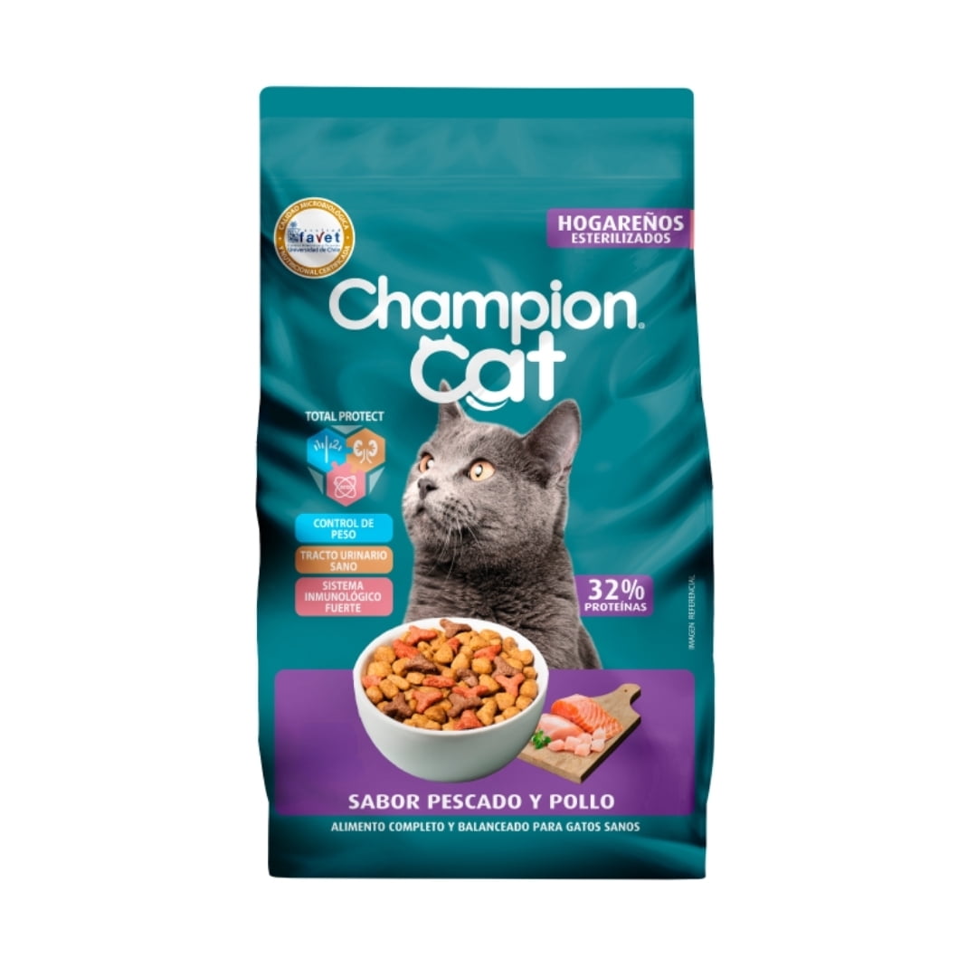 Champion Cat Para Gatos Hogareños 20 Kg.