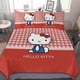 thumbnail image 1 of Hello Kitty Duvet Cover Set 3-Piece Bedding Set Soft Warm And Comfortable Soft Bed Set for Bedroom All Season Bed Sheets, 1 of 5