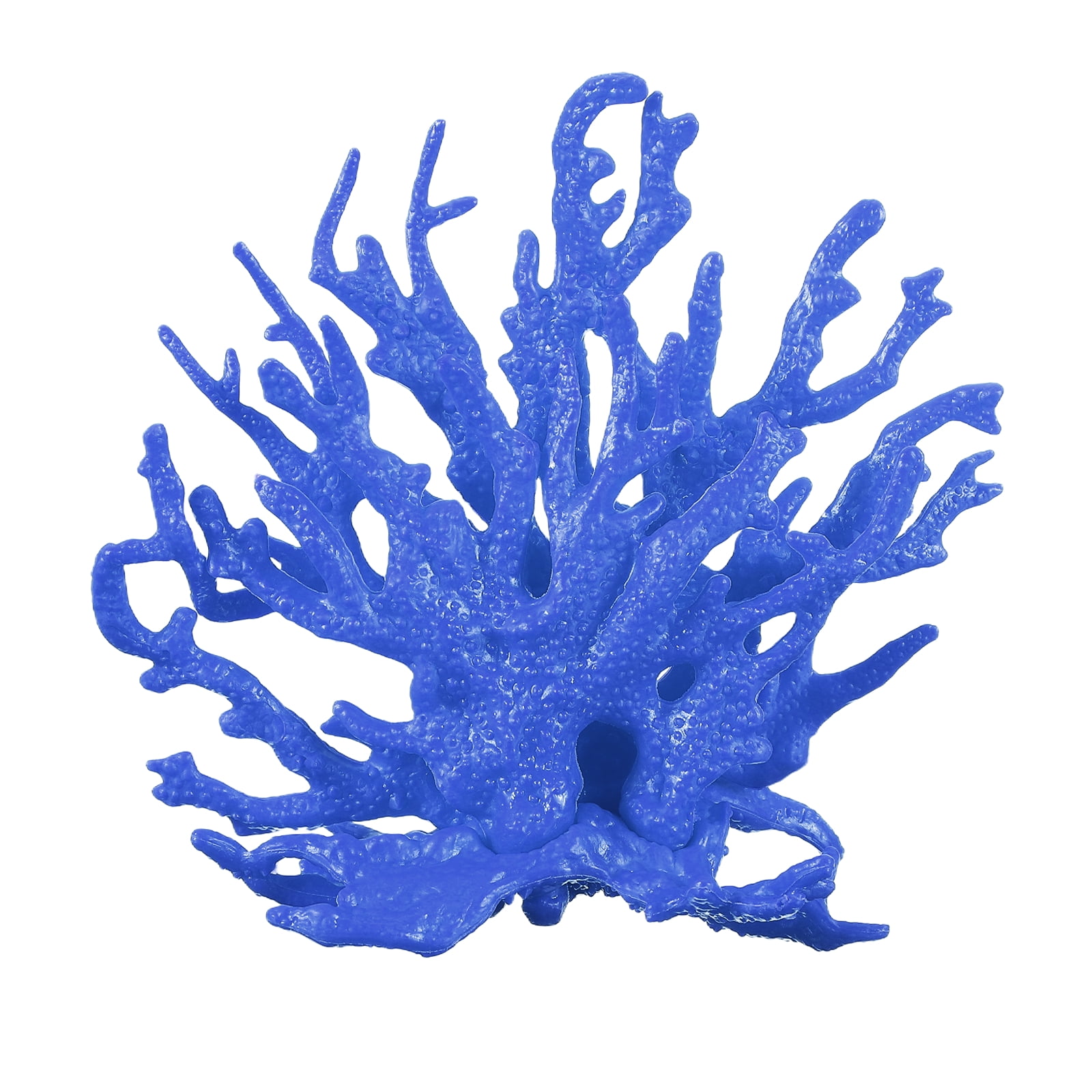 Decoración de Coral para Acuario Uxcell, Decoraciones para Peceras, Adornos de Coral para Peceras, 12.5x5x11 cm, (Azul Oscuro, 1 Pza), Destinado para Decoración de Paisajismo de Acuarios