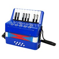 Bothyi - 17 Teclas 8 Bajo Piano Acordeón Instrumento Musical Para Principiantes Niños Niños Azul