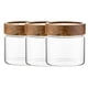 thumbnail image 1 of Set 3 Frascos Vidrio Con Tapa De Madera De 500ml Allegra, 1 of 3
