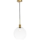 thumbnail image 1 of Lámpara Colgante Living District LD6209BR Globo de Latón 33 cm, 1 of 9