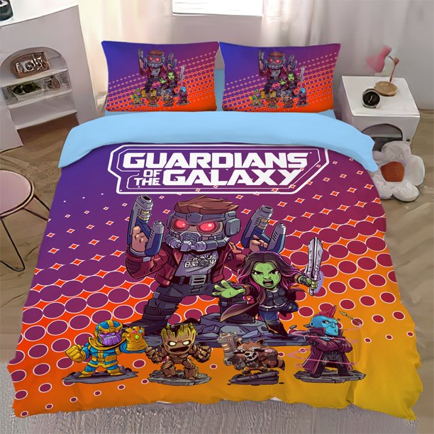 x890 Bed SheetsAvengers Bedding Set Cartoon Quilt Cover Pillowcase for children Adult Gift, Quilt Cover 3-Piece Bedding Set (1 Duvet Cover + 2 Pillow Shams) nj890