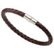 thumbnail image 2 of Pulsera De Cuero Trenzado Para Hombres Y Mujeres Para Viajes Día Del Padre Regalo De Cumpleaños Marrón, 2 of 2