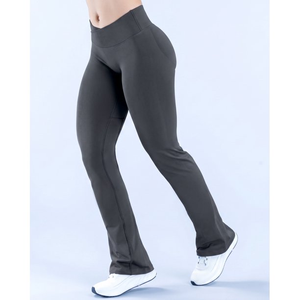 Calza Oxford Flare Push Up Pretina en V Cruzada - YJ330