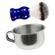 thumbnail image 5 of Tazón De Afeitar Masculino De Acero Inoxidable, Taza De Jabón Para Barba Y Barbero + Cepillo De Afeitar Con Mango De Resina, 5 of 6