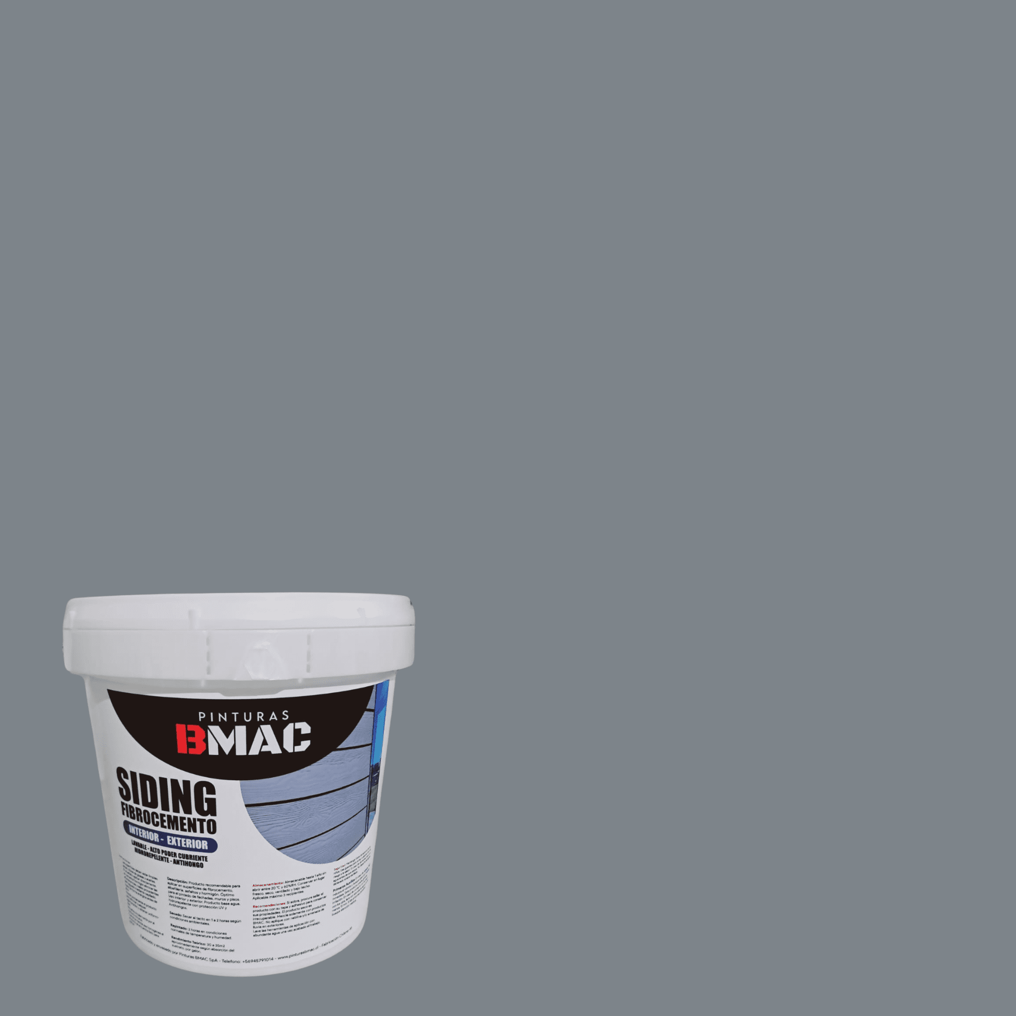 Bmac - Pintura Siding Fibrocemento Gris Galon
