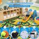 thumbnail image 2 of Alfombra de juego Cavorel Kids 122x183 cm Granja y Coches, 2 of 7