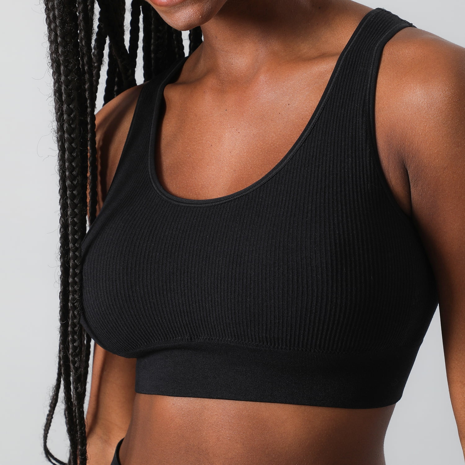 Peto Rib Deportivo Sin Costuras Mujer Flores 25160-2