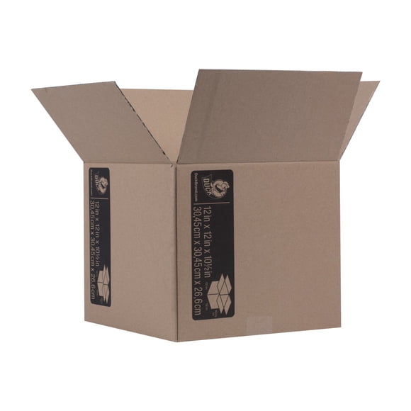 Cajas de envío Duck Brand Kraft Corrugadas, paquete de 6, color marrón