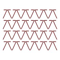 Bothyi - Juego De 24 Lazos Navideños De Terciopelo Para Decoración Navideña, Lazos De Cinta Para Navidad, Adornos Navideños Rojos