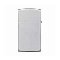 Zippo - Encendedor Slim Satin Chrome Plateado Zp1605