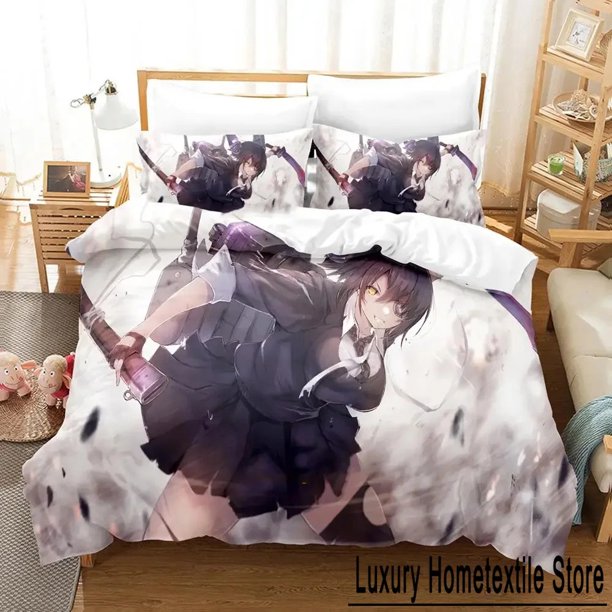 ed Game Kantai Collection Bedding Set Boys Girls Size Duvet Cover Set Pillowcase Bed Kids Adult Home Textiles Bed Sheets