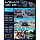 thumbnail image 3 of Cámara Auto IIWEY N5 4CH 360 1080P 128GB WiFi, 3 of 3