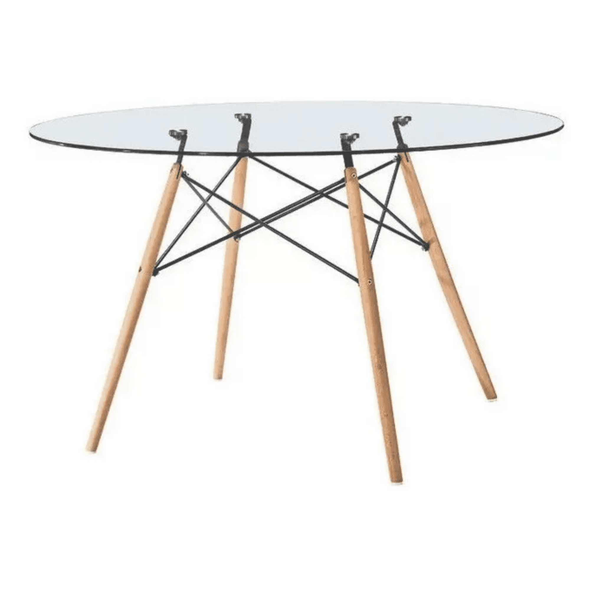 Habita2 Chile - Mesa Redonda 120cm Eames Tope Vidrio