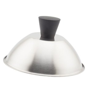 Bothyi - Tapa De Plancha Plana Redonda Para Derretir Queso, Ideal Para Asar Hamburguesas Al Vapor, 16,5 Cm