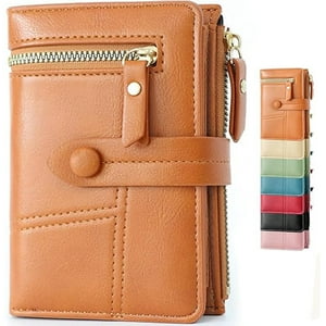 Veat00L - Billetera De Mujer, Billetera De Cremallera Corta, Gran Capacidad, Bolso De Tarjeta Portátil, Regalos Para Niñas Y Mujeres, Moda Y Elegancia