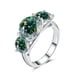 thumbnail image 1 of Anillos de Moissanita 5CTTW para Mujer Color D VVS1 Anillo de Compromiso de 3 Piedras Anillo de Banda de Boda de Aniversario de Plata Esterlina 925 Talla 5-10, 1 of 7