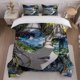 thumbnail image 1 of Glasses Landscape Painting Themed Bedding Set Duvet Cover and Pillowcase Set, 1 of 5