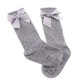 thumbnail image 5 of Baby Girls rodilla calcetines altos Bowknot Toddler Babies calcetines escuela 0-2T gris, 5 of 5