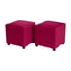 thumbnail image 2 of Set Poufs Cali 2 Cuerpos Felpa Burdeo, 2 of 6