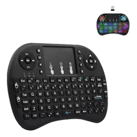 Genérico - Mini Teclado Inalámbrico Touchpad Smart Tv Xbox Negro